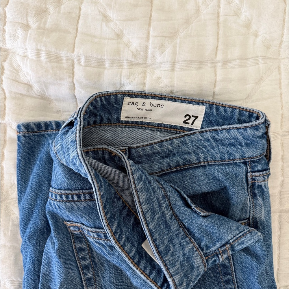 Rag & Bone Lori Mid Rise Wide Leg Jeans - Picture 3 of 3